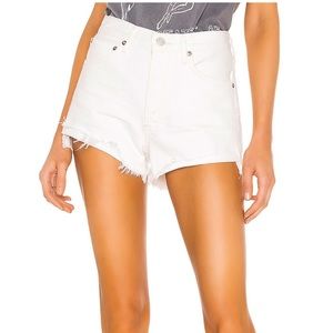 Agolde Parker Vintage Cut offs in Tissue